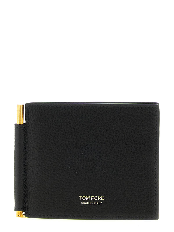 Tom Ford 100% calfskin leather cardholder in black