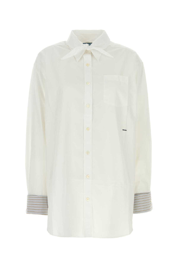 Prada 100% Cotton shirt in white