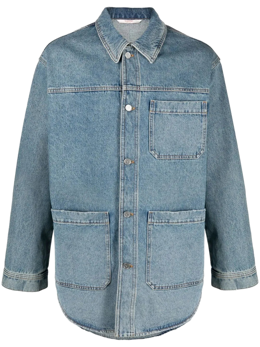 Valentino Cotton shirt in blue