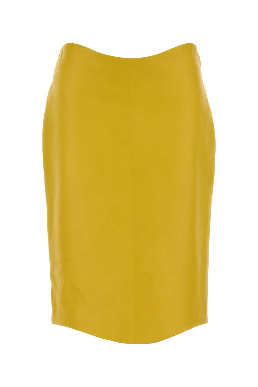 Yellow Leather Skirt Jaune Gonne