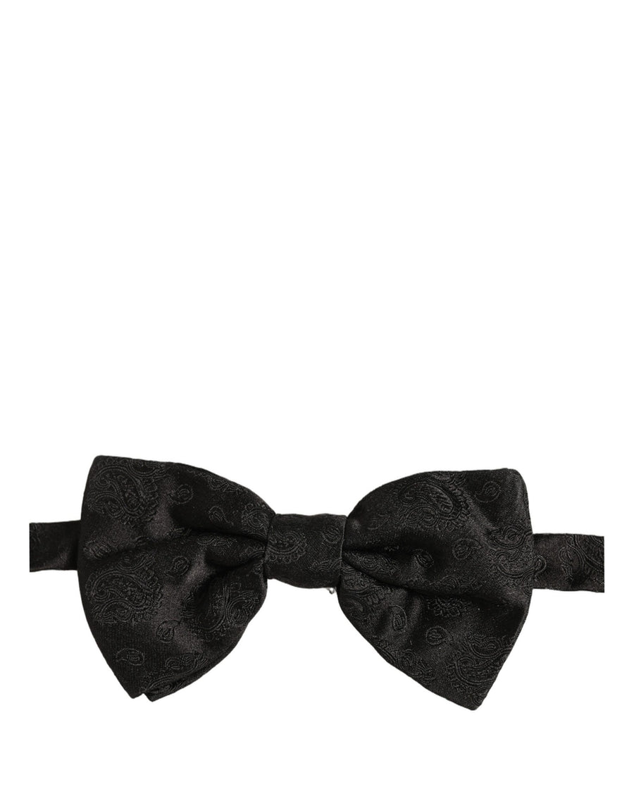 Dolce & Gabbana 100% Silk bow tie in black