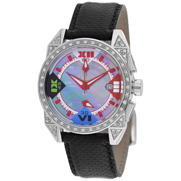 Locman Stainless steel case watch in purple