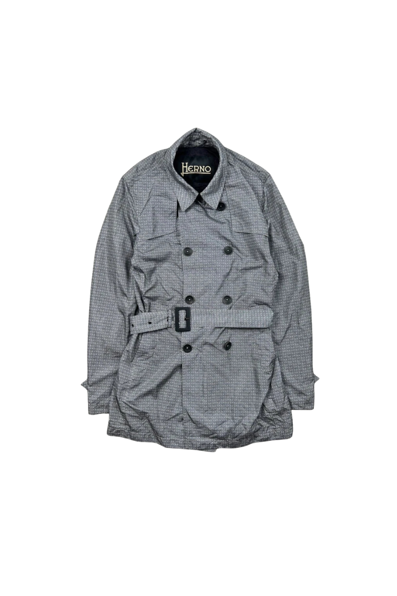 Herno 100% PA (Polyamide/Nylon) coat in gray