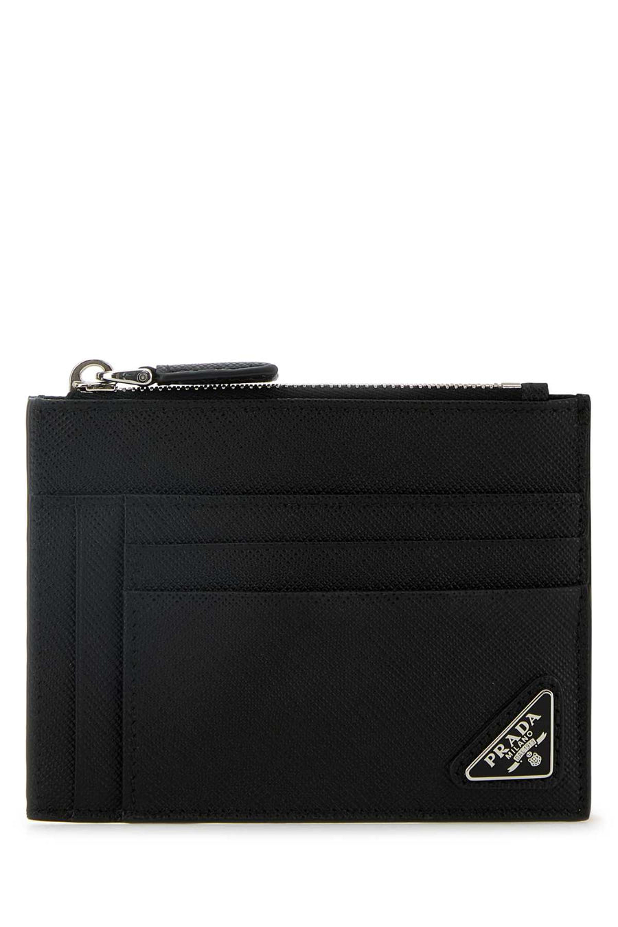 Prada 100% Vitello (Calf Leather) card case in black