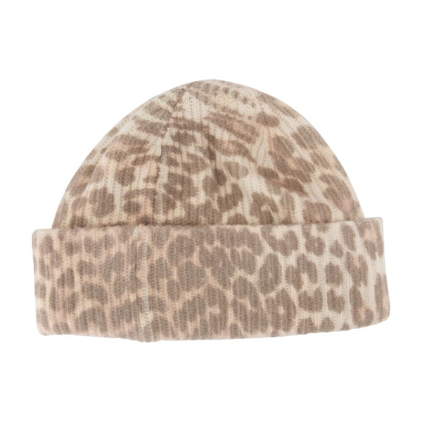 Ganni A6658-943 wool beanie in brown