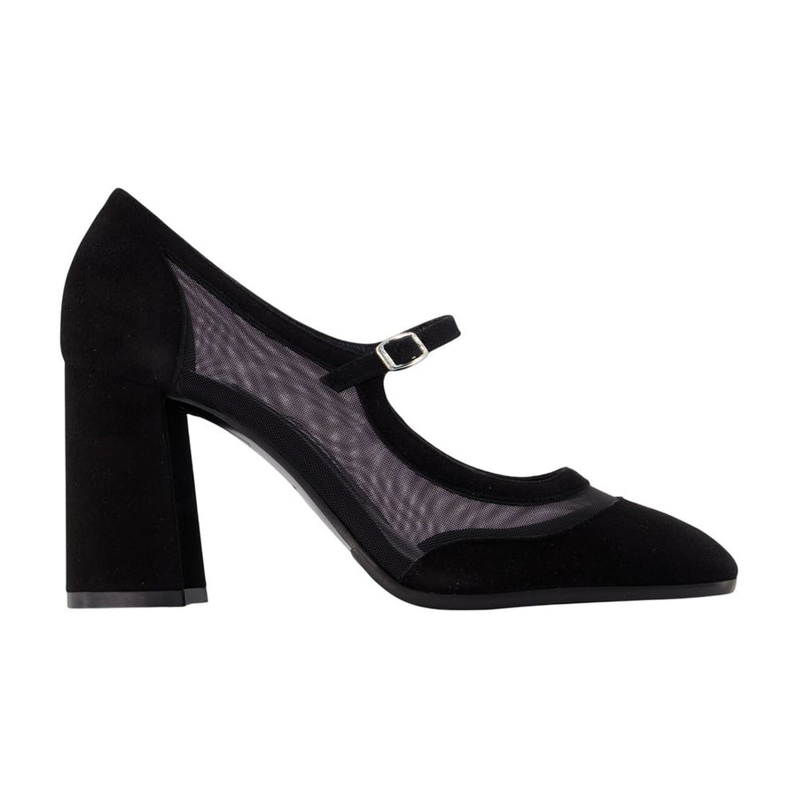 Sachanight Pumps - Carel Leather Black Shoes /