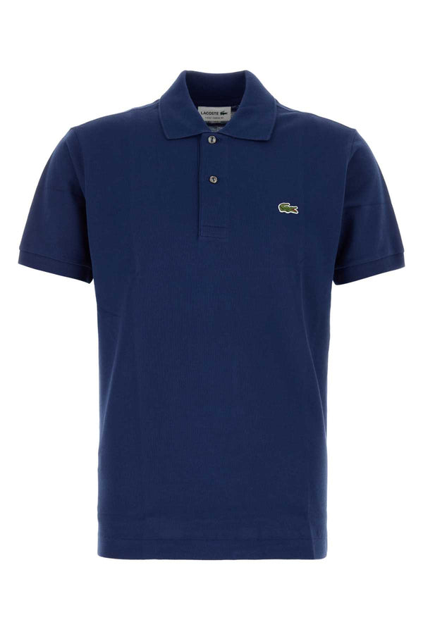Blue Piquet Polo Shirt Exterior: Cotton