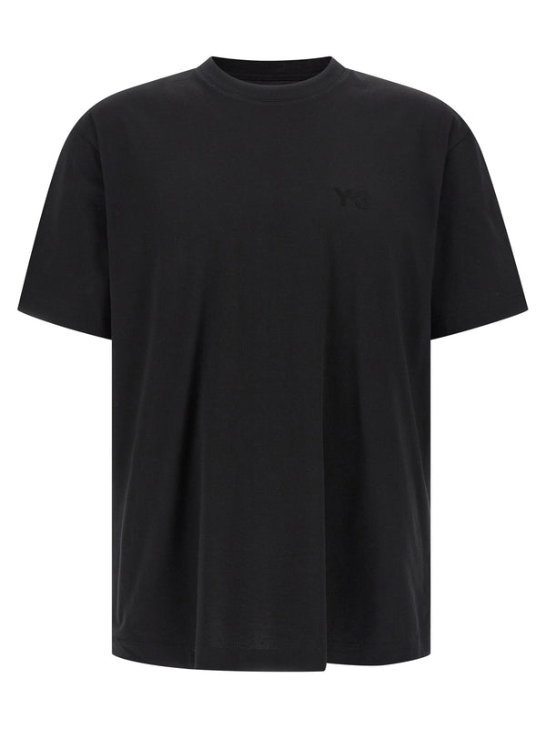 Y-3 100% cotton t-shirt in black