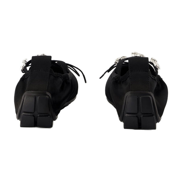 Simone Rocha synthetic ballet flat in black