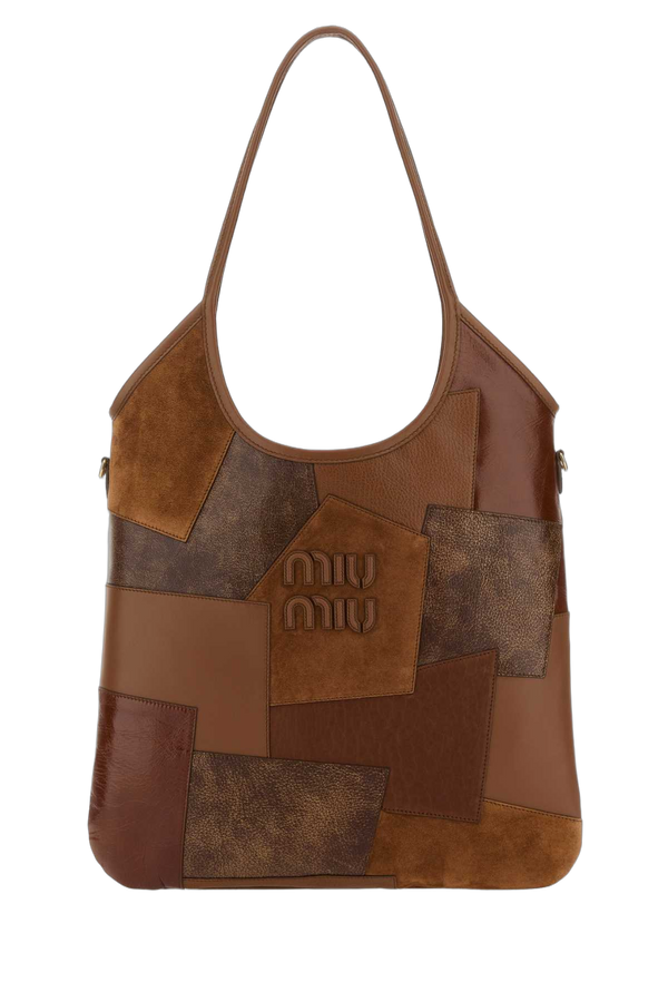 Miu Miu Exterior: 100% Leather shoulder bag in brown