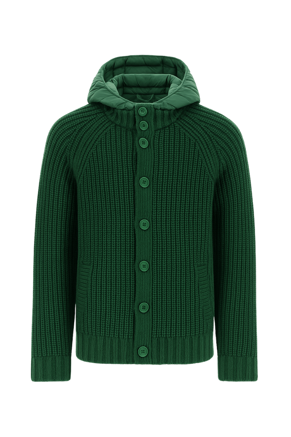 Herno Outer: 100% Wool jacket in green