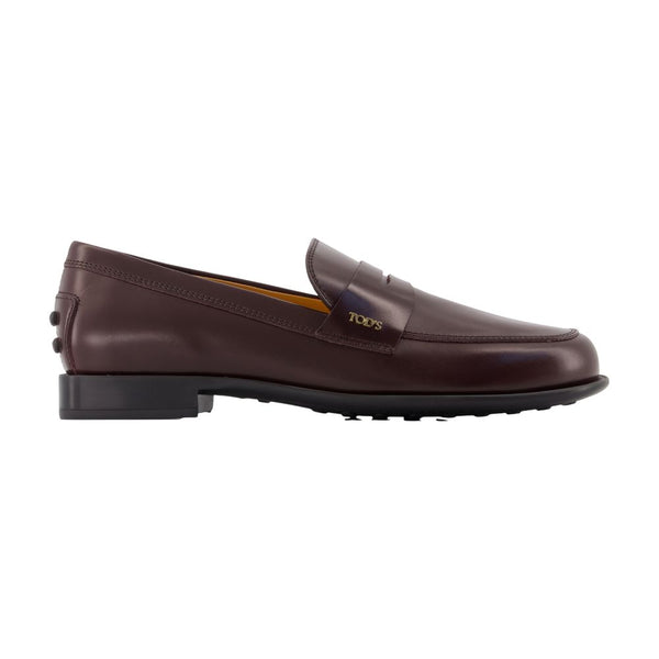 Tod's calfskin loafer in brown