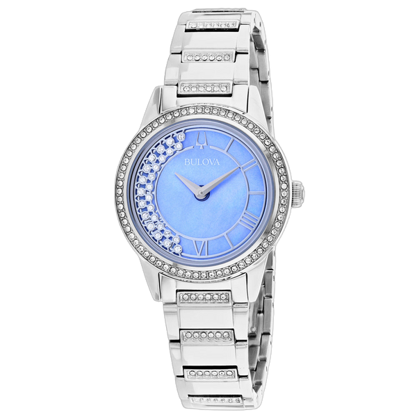 Bulova Stainless steel case watch in blue