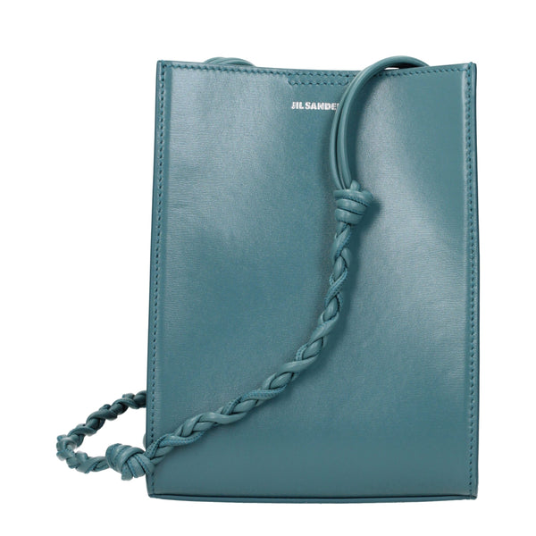 Jil Sander Leather crossbody bag in green