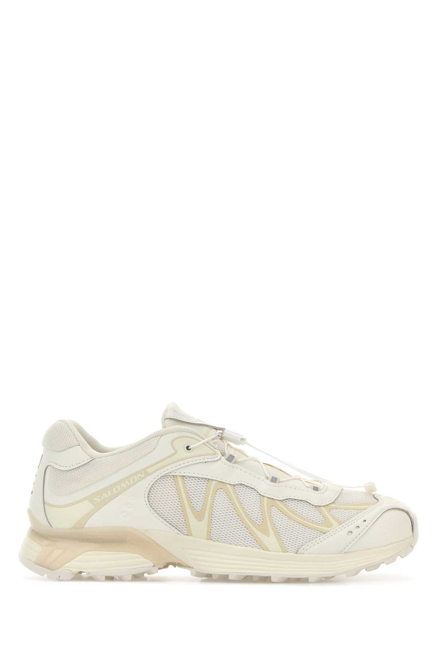 Salomon Exterior: 100% Fabric; Interior: 100% Fabric; Sole: Rubber sneaker in white