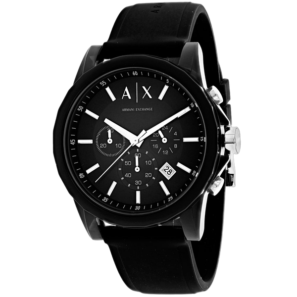 Armani Exchange Stainless steel case watch in black
