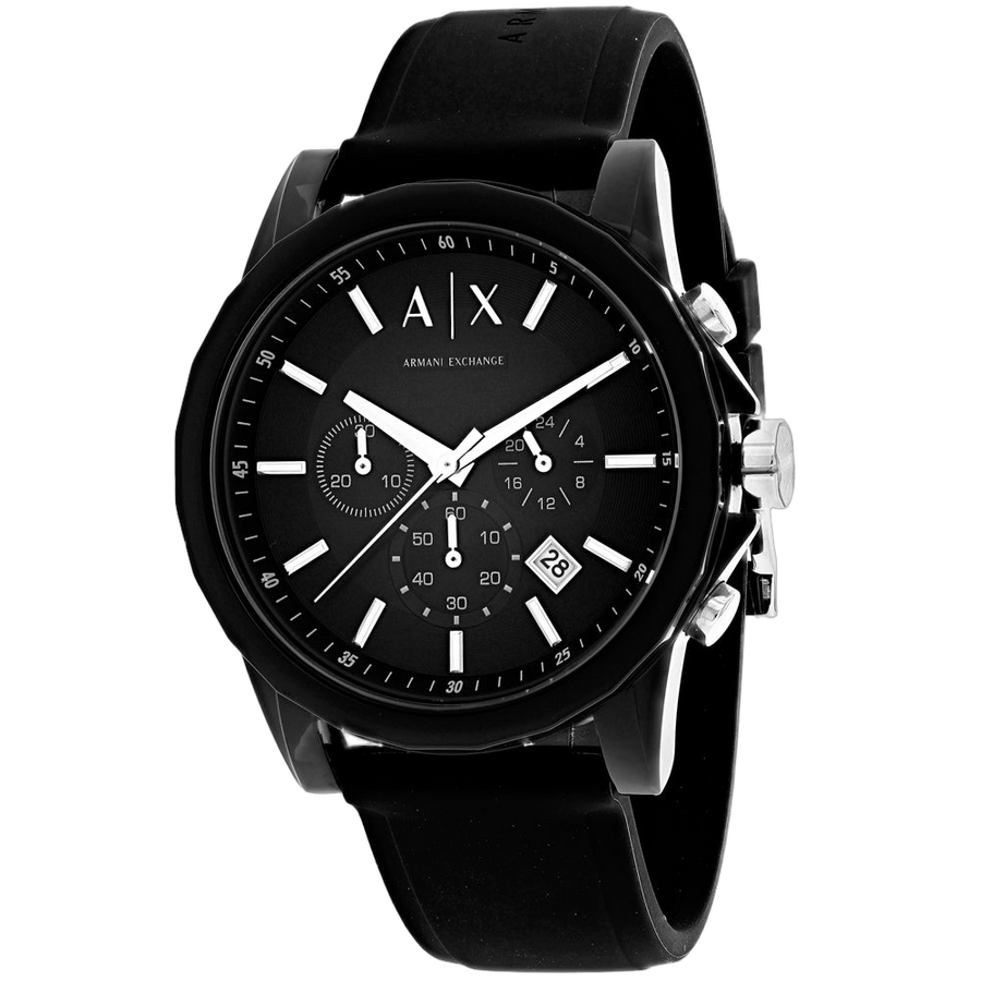 Armani Exchange Stainless steel case watch in black