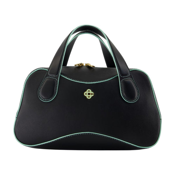 Casablanca Leather top handle bag in black