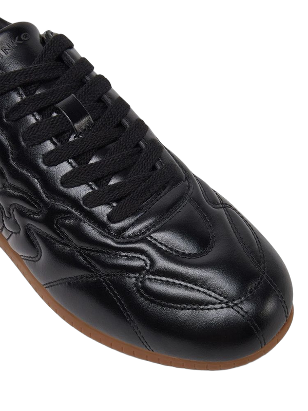 Pinko 100% Bovine leather upper and lining sneaker in black