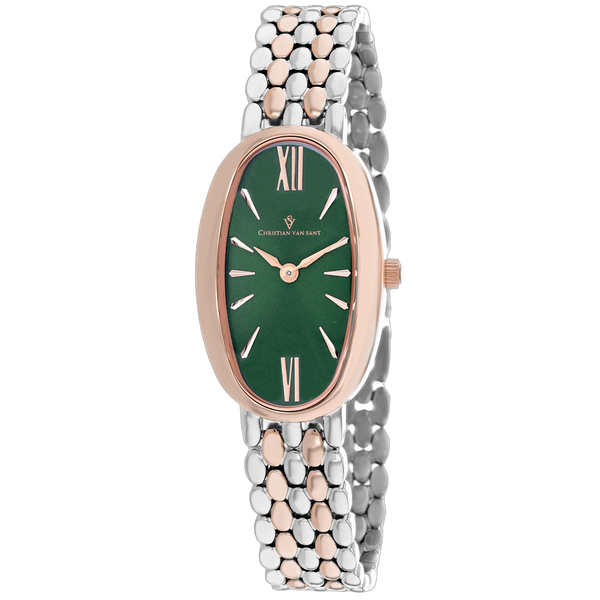 Christian Van Sant Stainless steel case watch in green