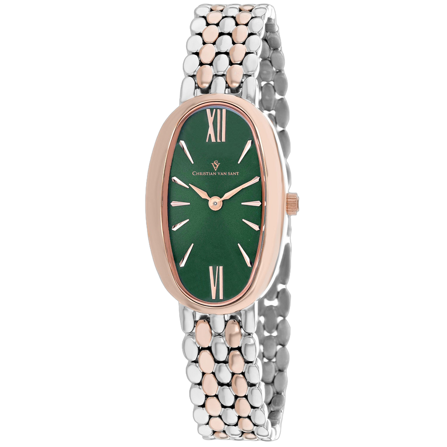 Christian Van Sant Stainless steel case watch in green