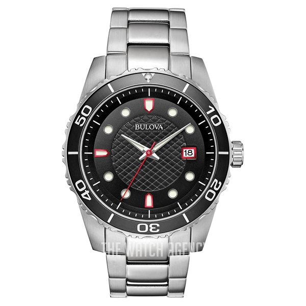 Bulova Stainless steel case watch in black
