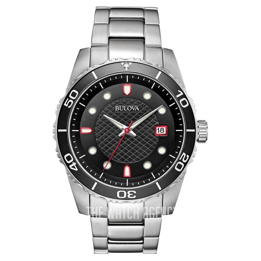Bulova Stainless steel case watch in black