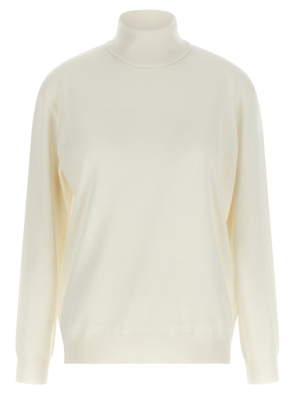 Brunello Cucinelli 100% cashmere sweater in white