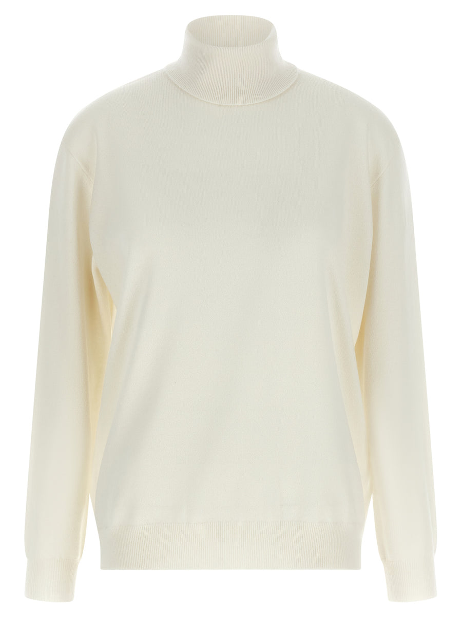 Brunello Cucinelli 100% cashmere sweater in white