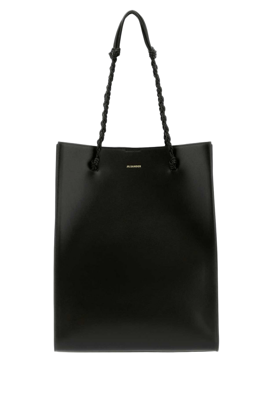 Jil Sander Shopping Exterior: 100% Calf Leather; Lining: 100% Leather shoulder bag in black