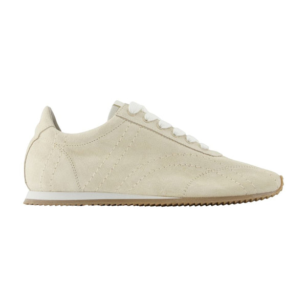 Toteme calfskin sneaker in beige