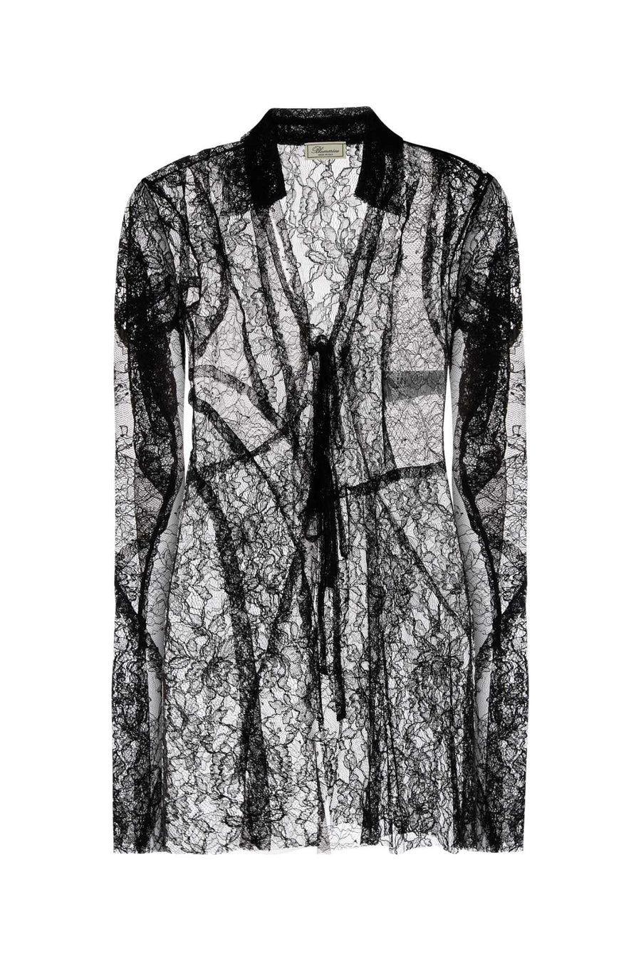 Blumarine 50% Nylon shirt in black