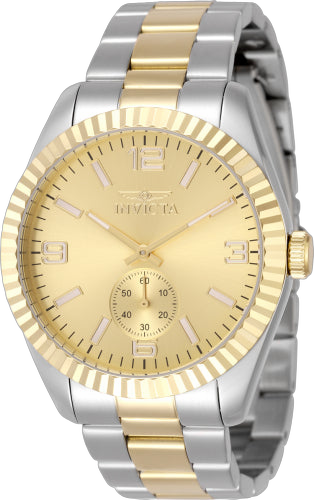 Invicta Stainless steel case and bracelet watch in gold