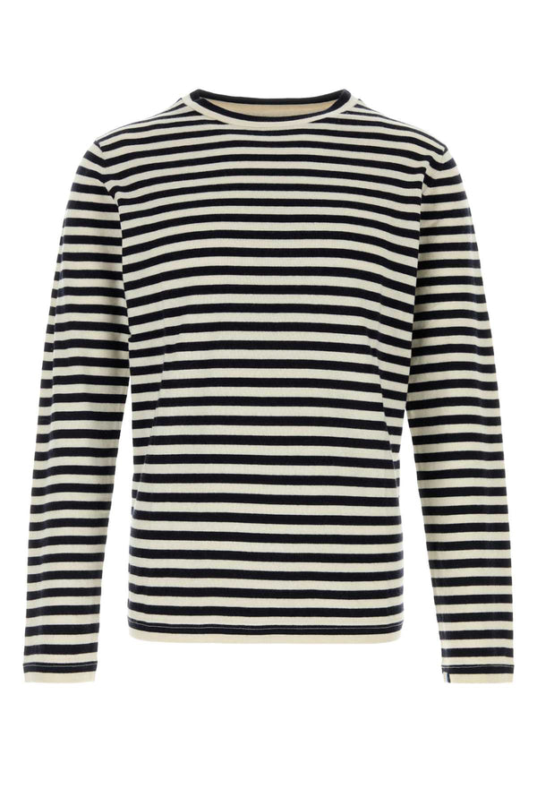 Embroidered Cotton Blend Nâ°500 Sweater Breton Exterior: Cashmere Maglieria