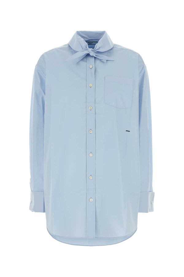 Light Blue Poplin Shirt Astro Exterior: Cotton Camicie