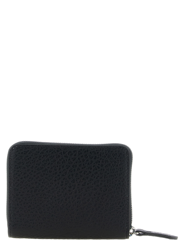 Maison Margiela 100% calfskin leather wallet in black