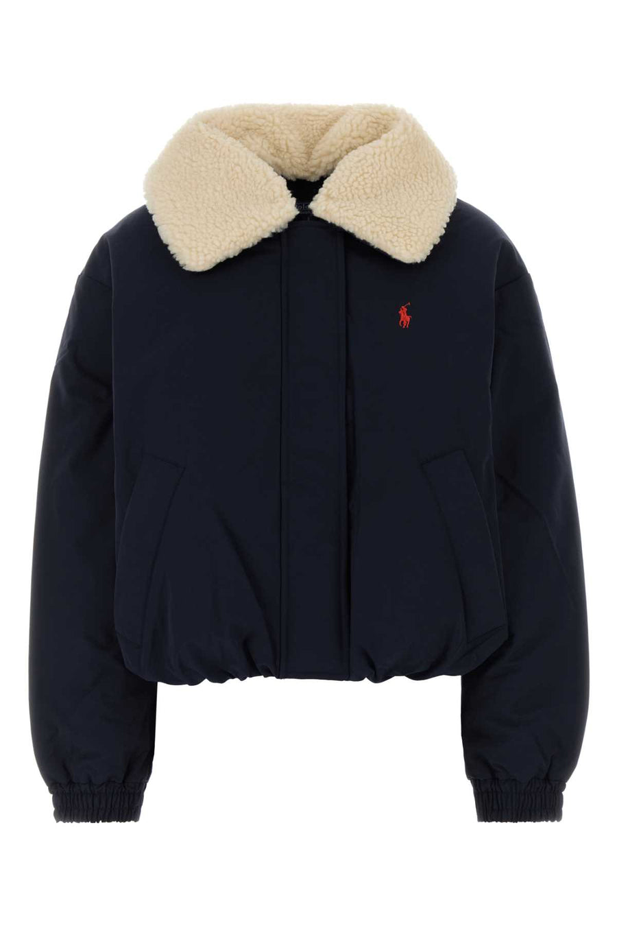 Dark Blue Polyester Down Jacket Rlnavy Giacche E Gilet