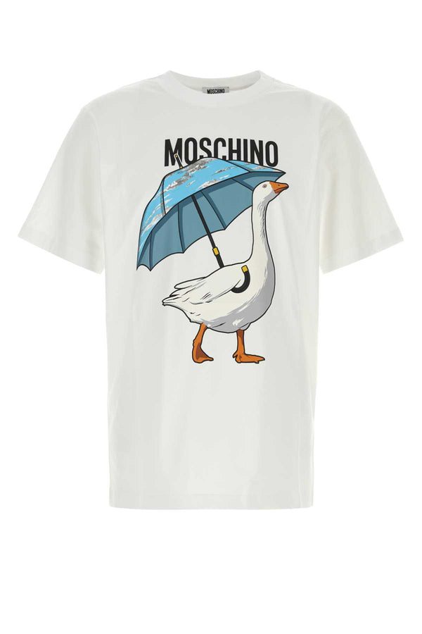 White Cotton T-Shirt Fantasiabianco Exterior