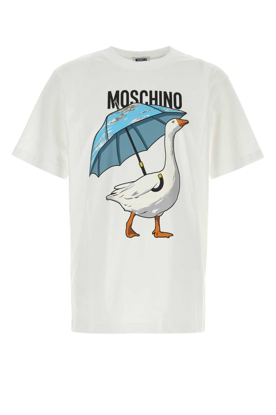 White Cotton T-Shirt Fantasiabianco Exterior