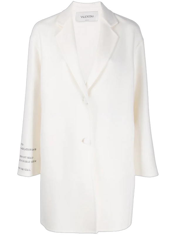 Valentino Wool coat in white