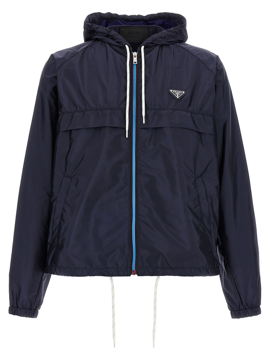 Blue Recycled Polyamide Jacket Clothing