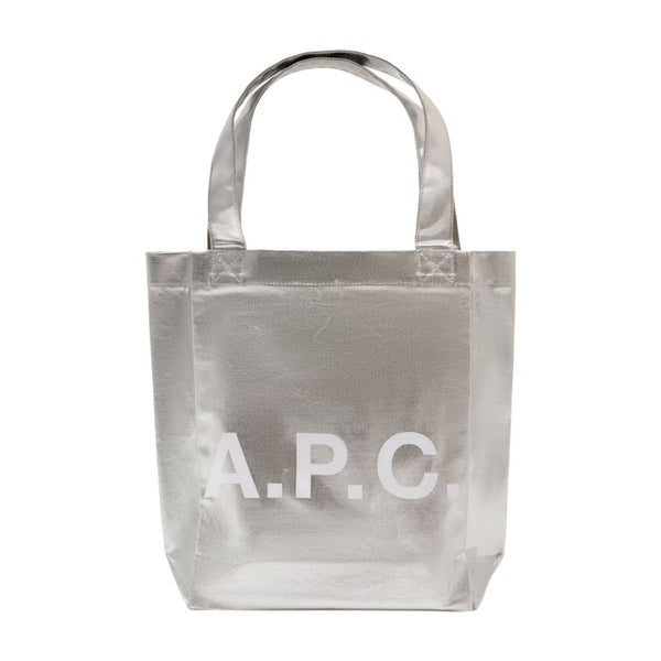 A.P.C. synthetic tote bag in silver