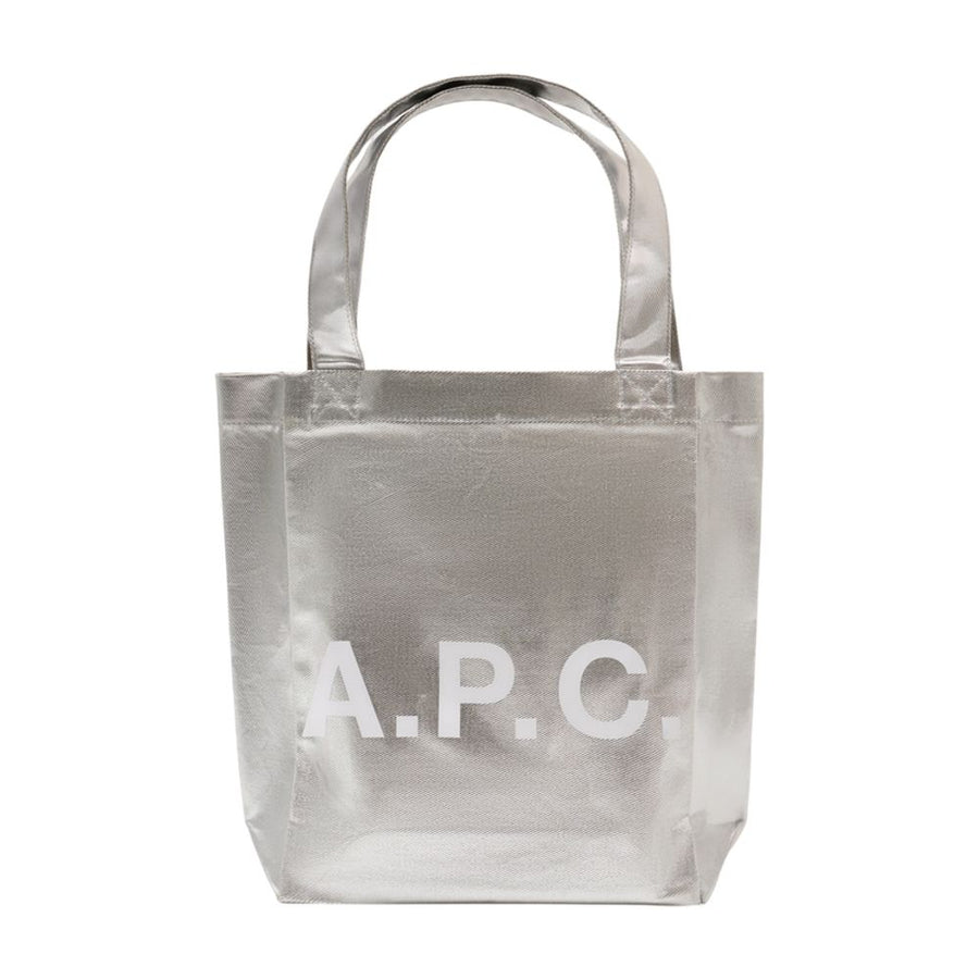 A.P.C. synthetic tote bag in silver
