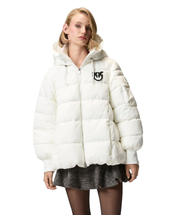 Pinko 100% Polyester down jacket in white