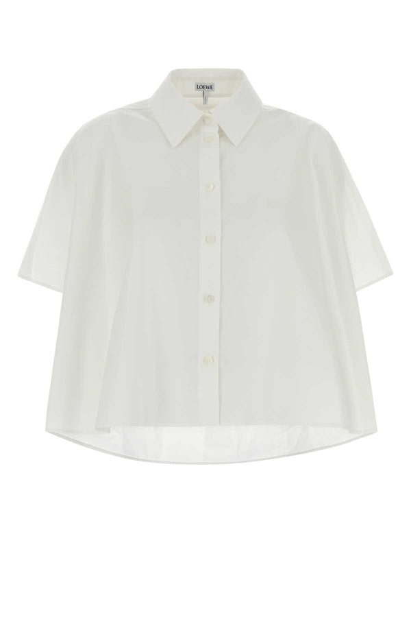 White Poplin Shirt Exterior: Cotton Camicie