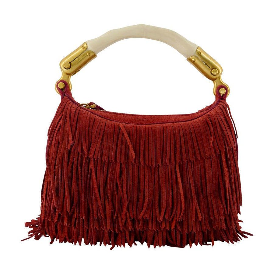 Balmain calfskin mini bag in red