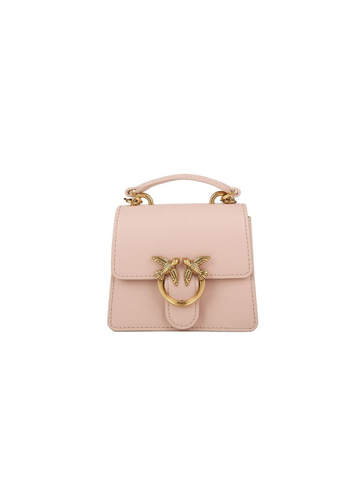 Pinko Leather: 100% Bovine Skin | 60% Polyamide top handle bag in pink