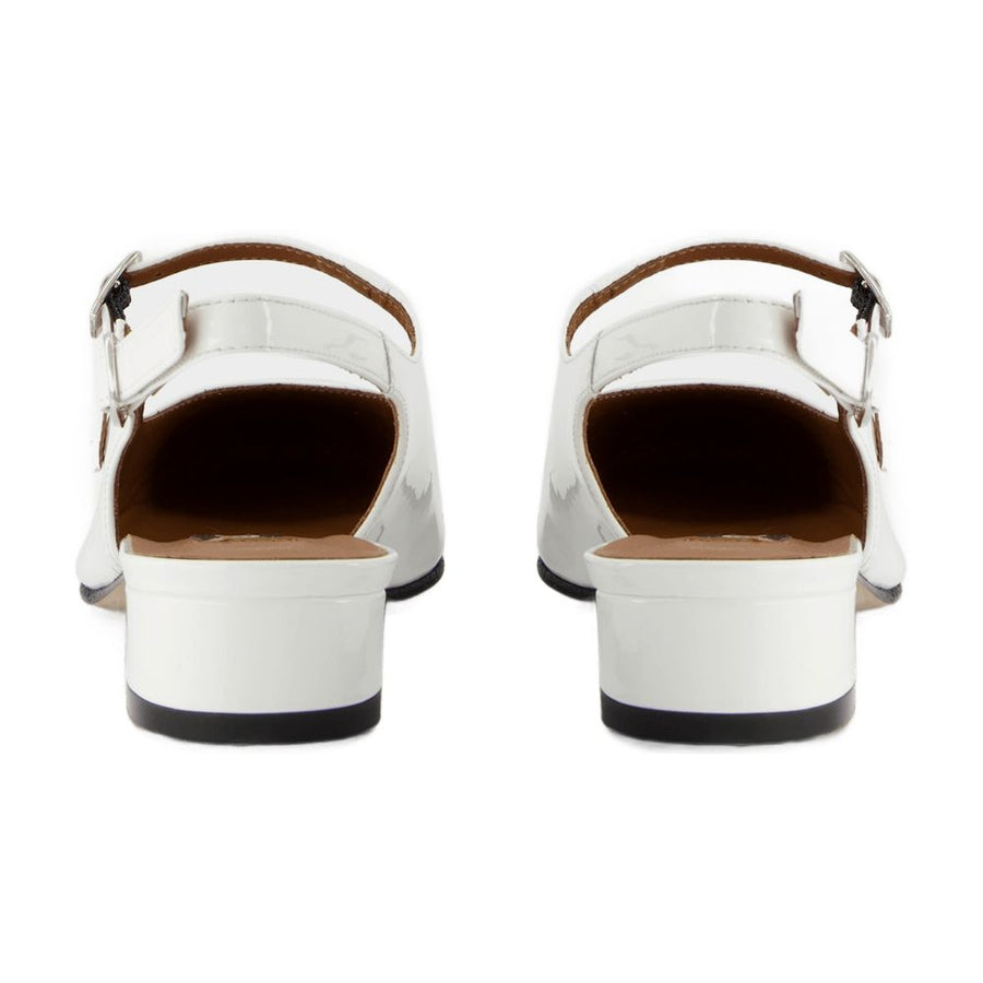 Carel calfskin pump in white