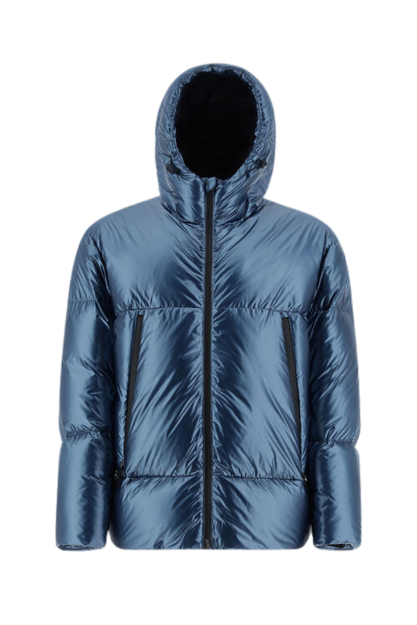 Herno 100% Polyamide (outer and lining); 80% Goose Down down jacket in blue