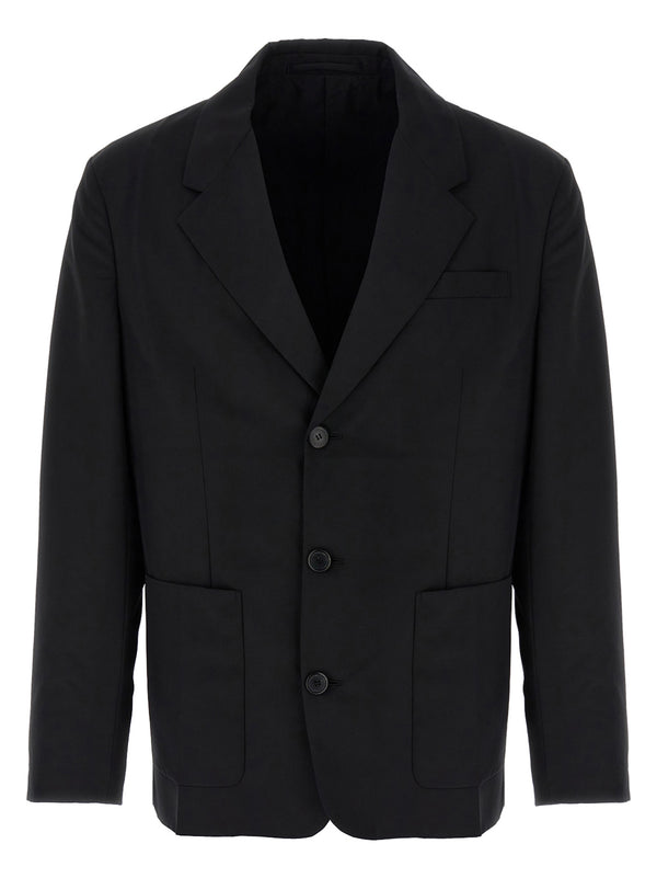 Black Virgin Wool Blazer Clothing